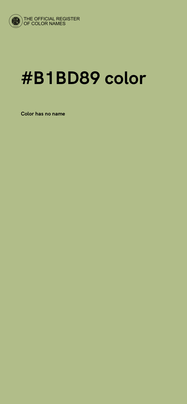 #B1BD89 color image