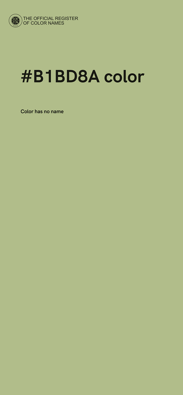 #B1BD8A color image