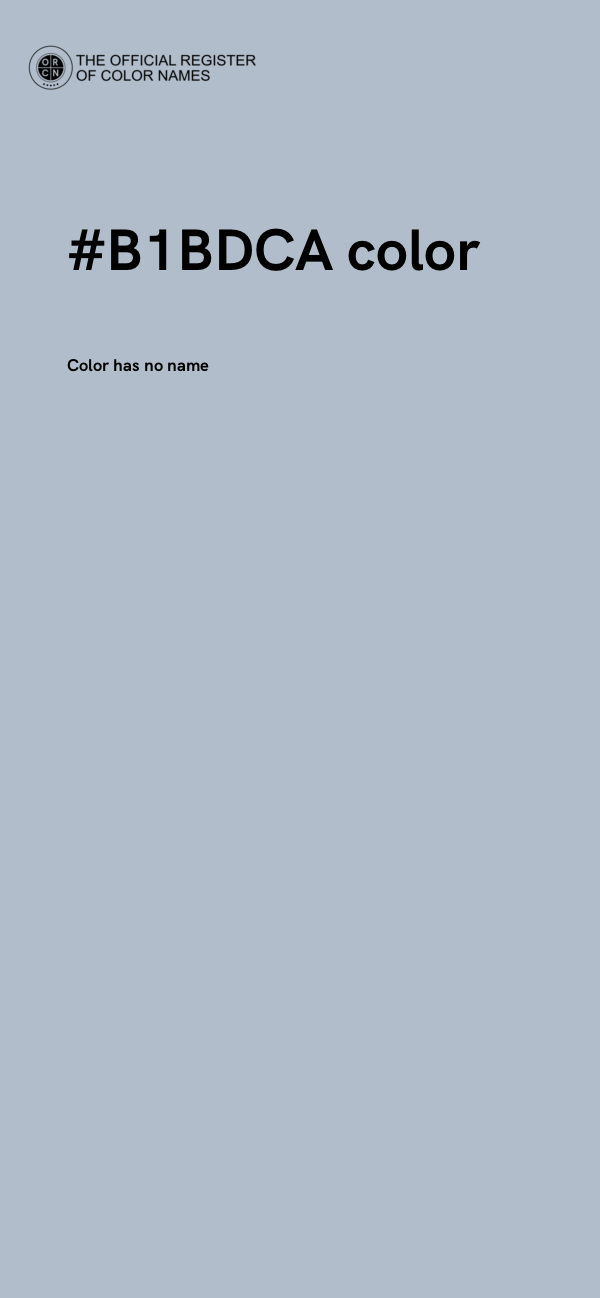 #B1BDCA color image