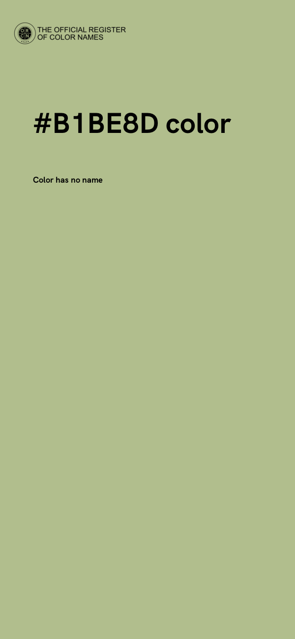 #B1BE8D color image
