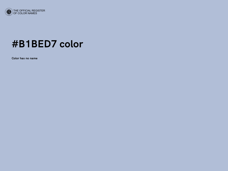 #B1BED7 color image