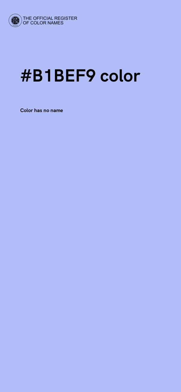 #B1BEF9 color image