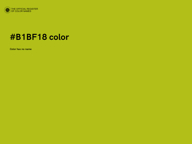 #B1BF18 color image