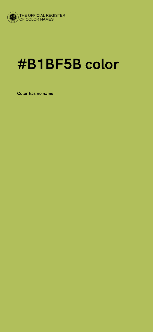 #B1BF5B color image