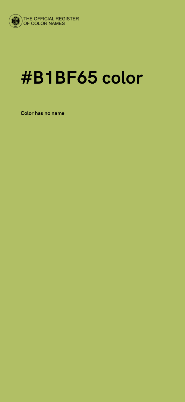 #B1BF65 color image