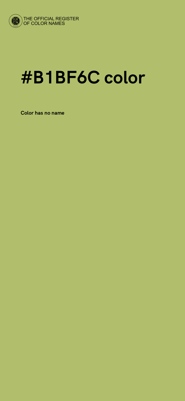 #B1BF6C color image