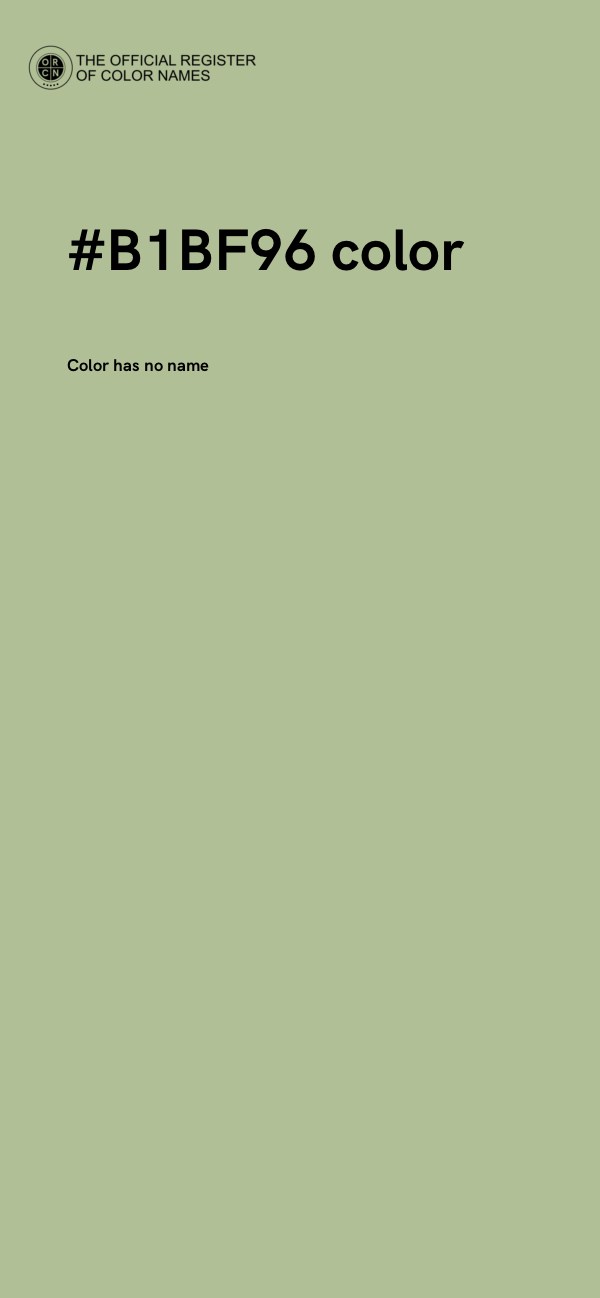 #B1BF96 color image