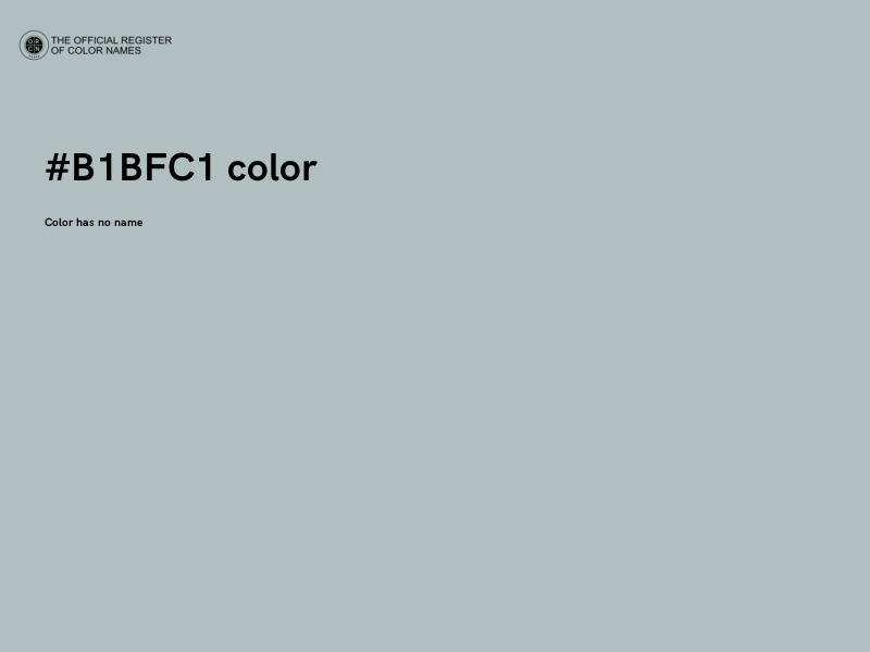 #B1BFC1 color image