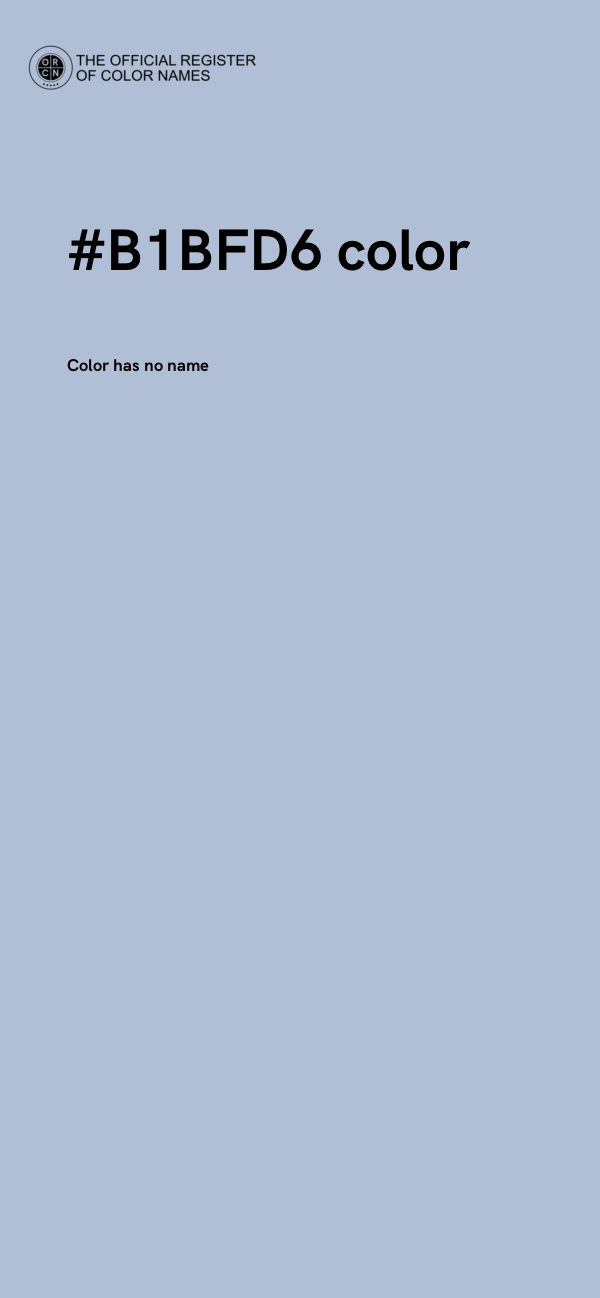 #B1BFD6 color image