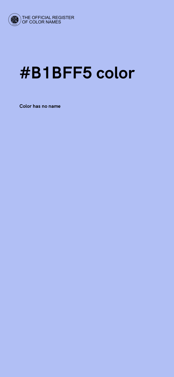 #B1BFF5 color image