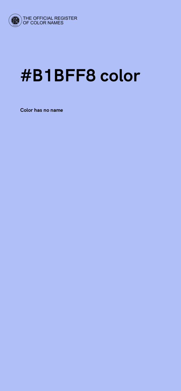 #B1BFF8 color image