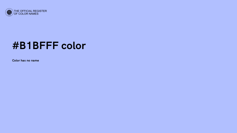 #B1BFFF color image