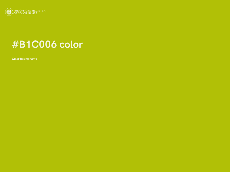 #B1C006 color image