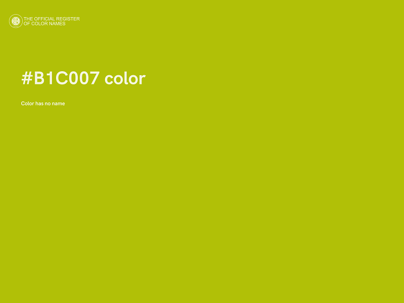 #B1C007 color image