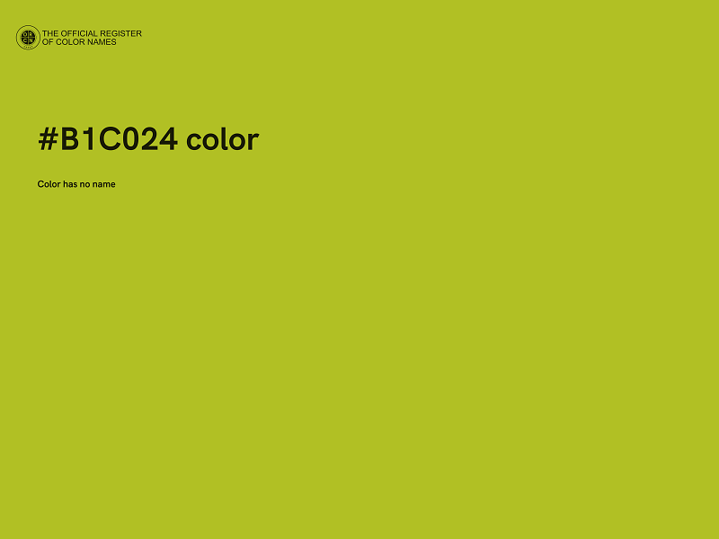 #B1C024 color image