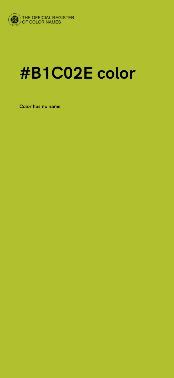 #B1C02E color image