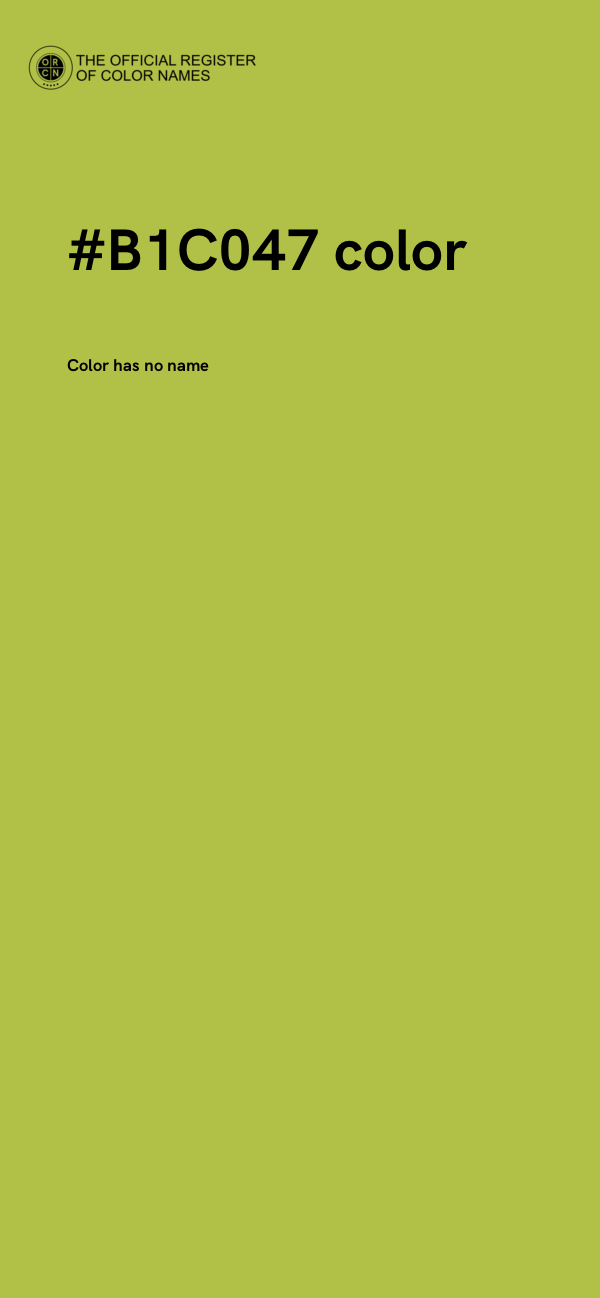 #B1C047 color image