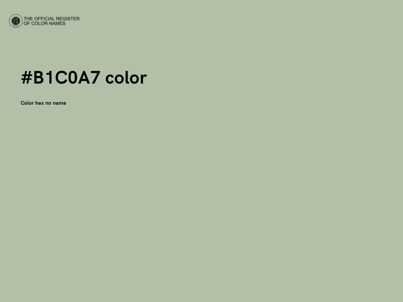 #B1C0A7 color image