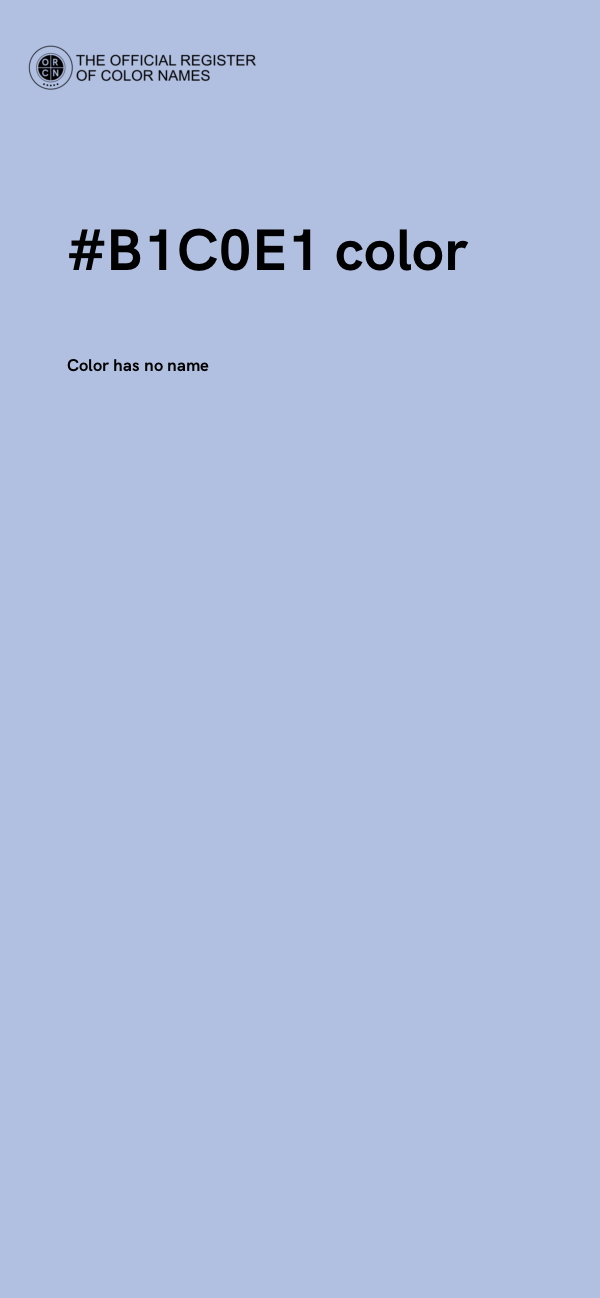 #B1C0E1 color image