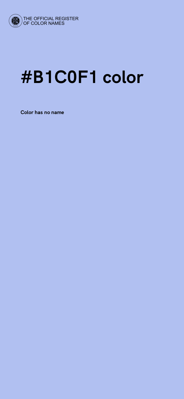 #B1C0F1 color image