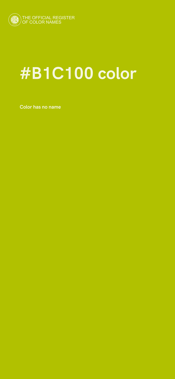 #B1C100 color image