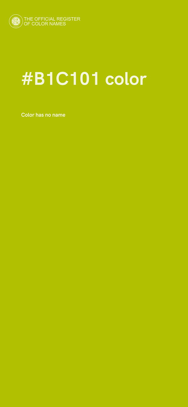 #B1C101 color image