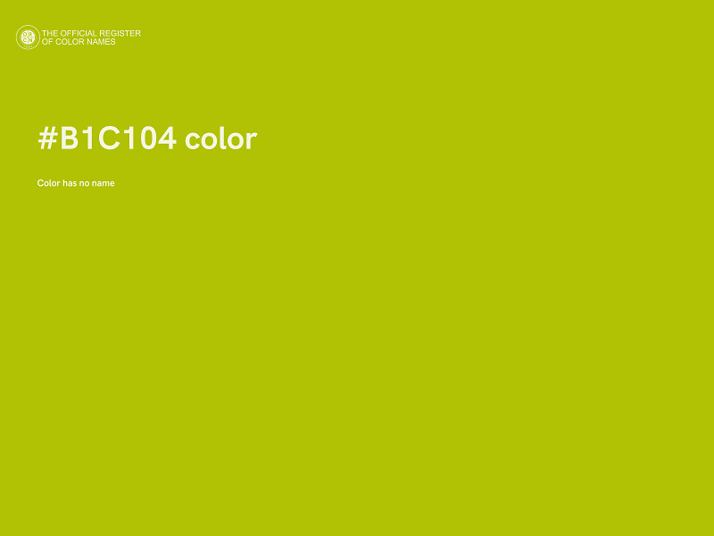 #B1C104 color image