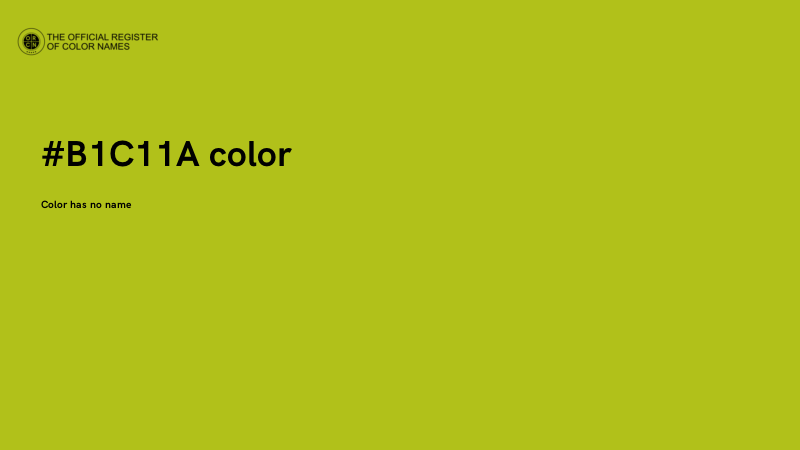 #B1C11A color image