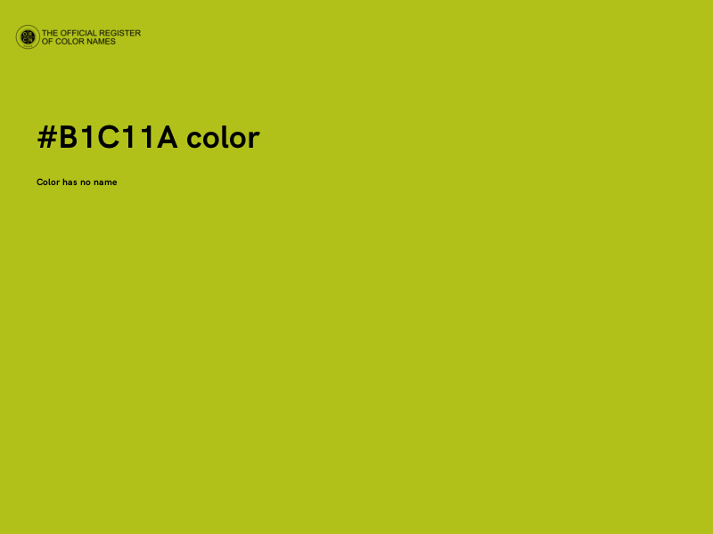 #B1C11A color image