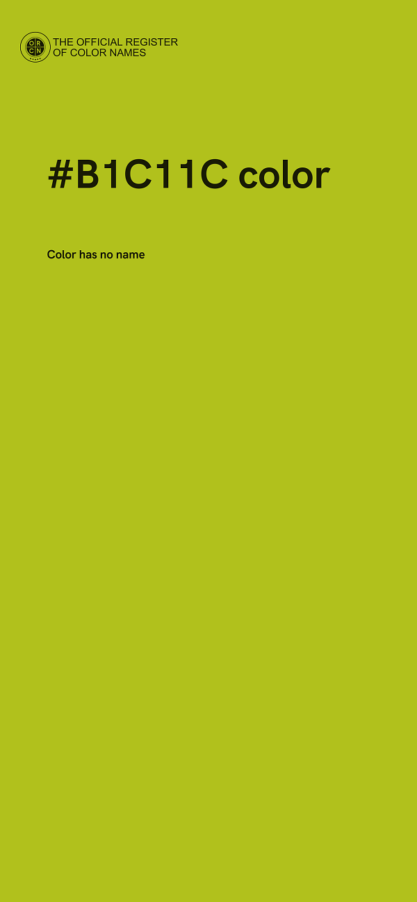 #B1C11C color image