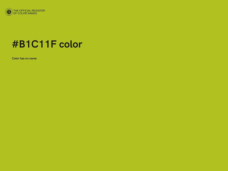 #B1C11F color image