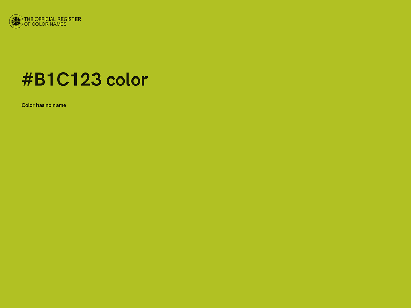 #B1C123 color image