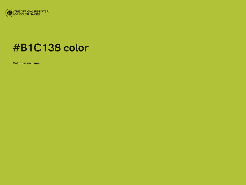 #B1C138 color image