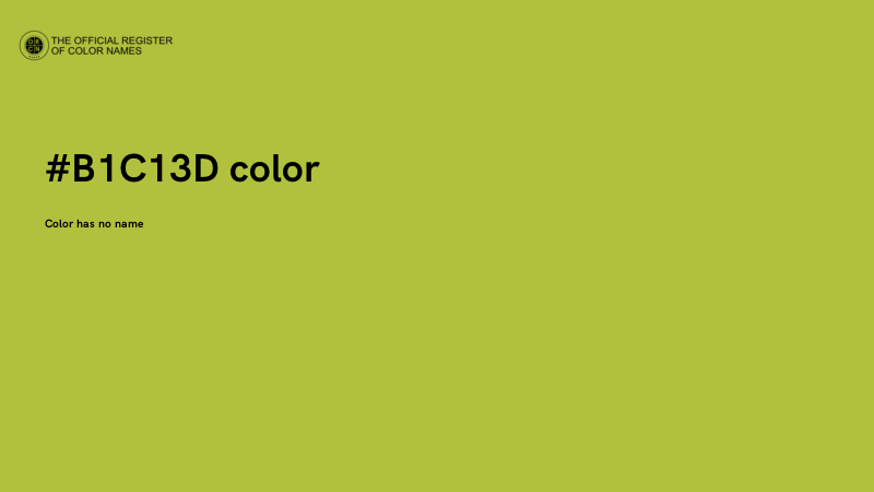 #B1C13D color image