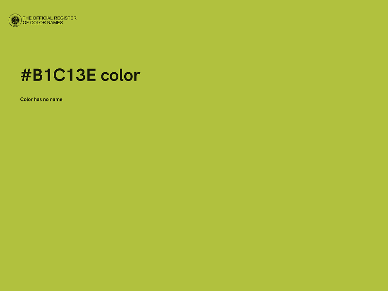 #B1C13E color image