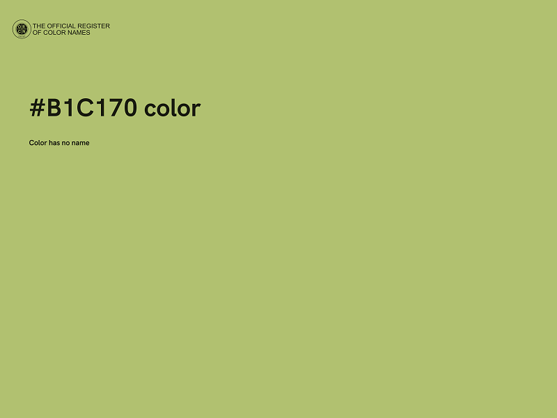 #B1C170 color image