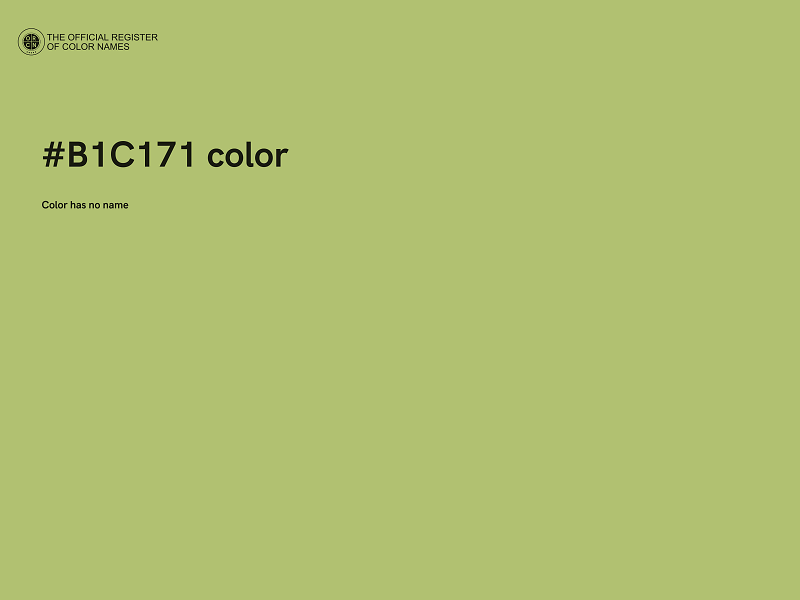 #B1C171 color image