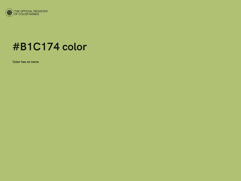 #B1C174 color image