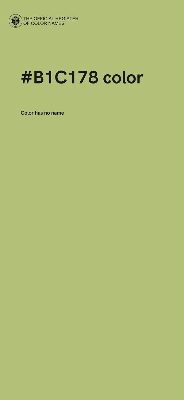 #B1C178 color image