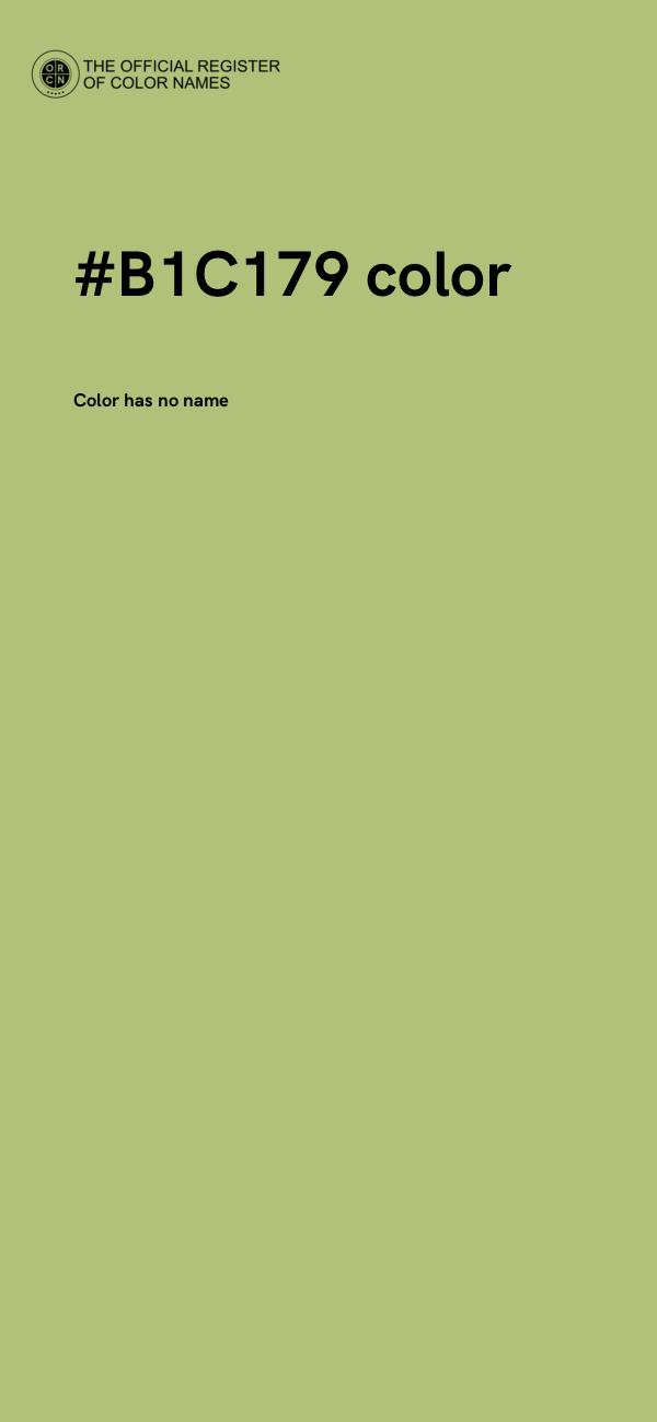 #B1C179 color image