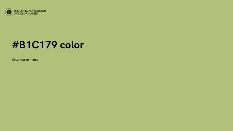 #B1C179 color image