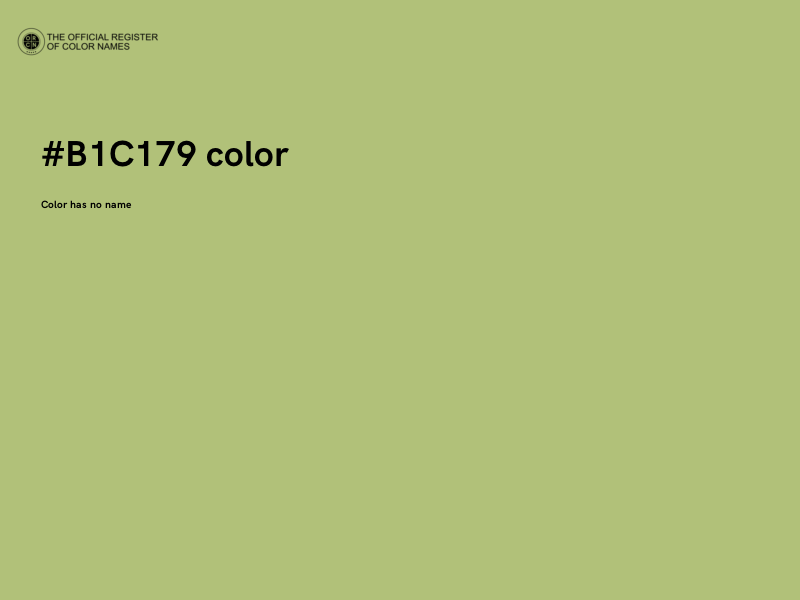 #B1C179 color image