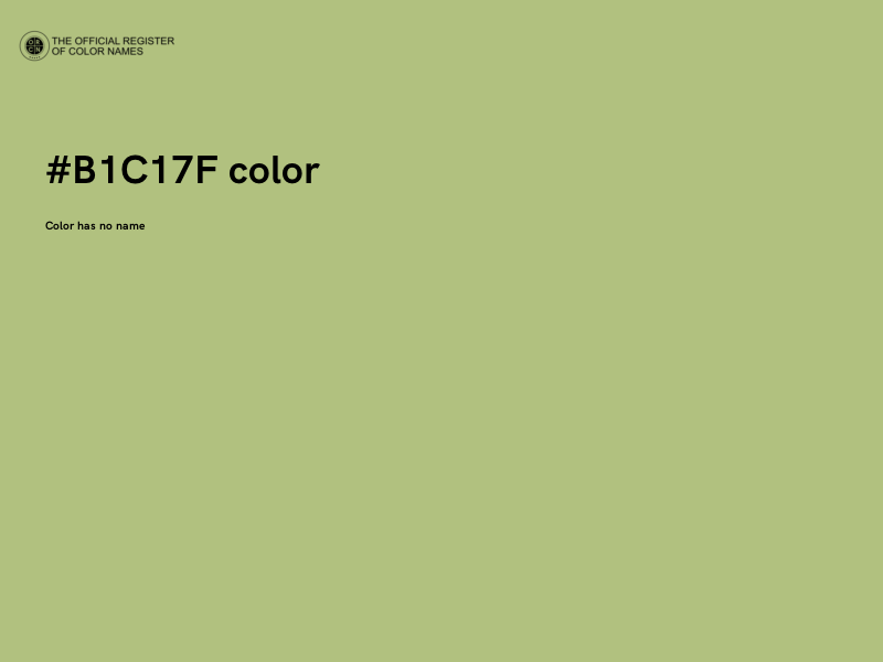 #B1C17F color image