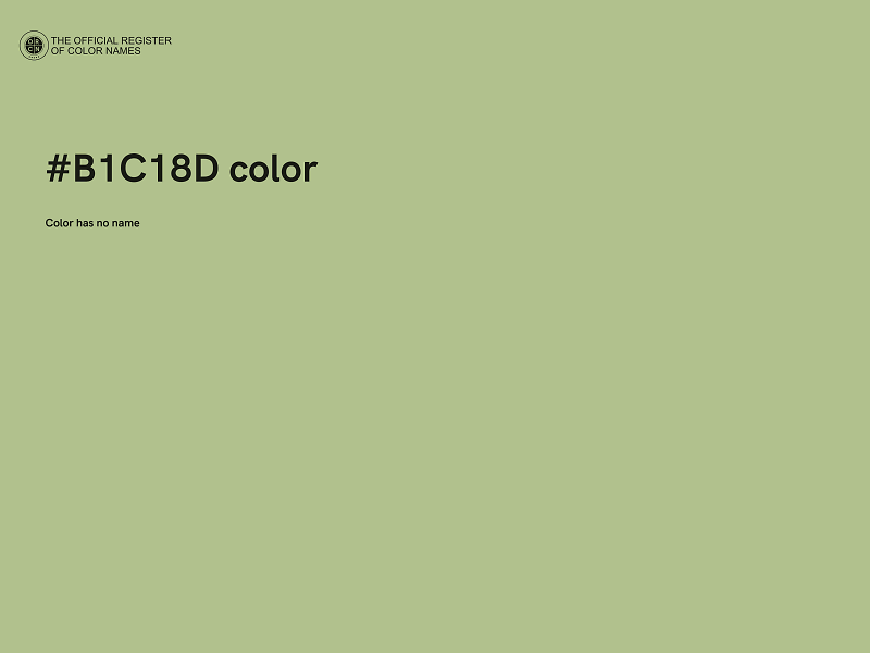 #B1C18D color image