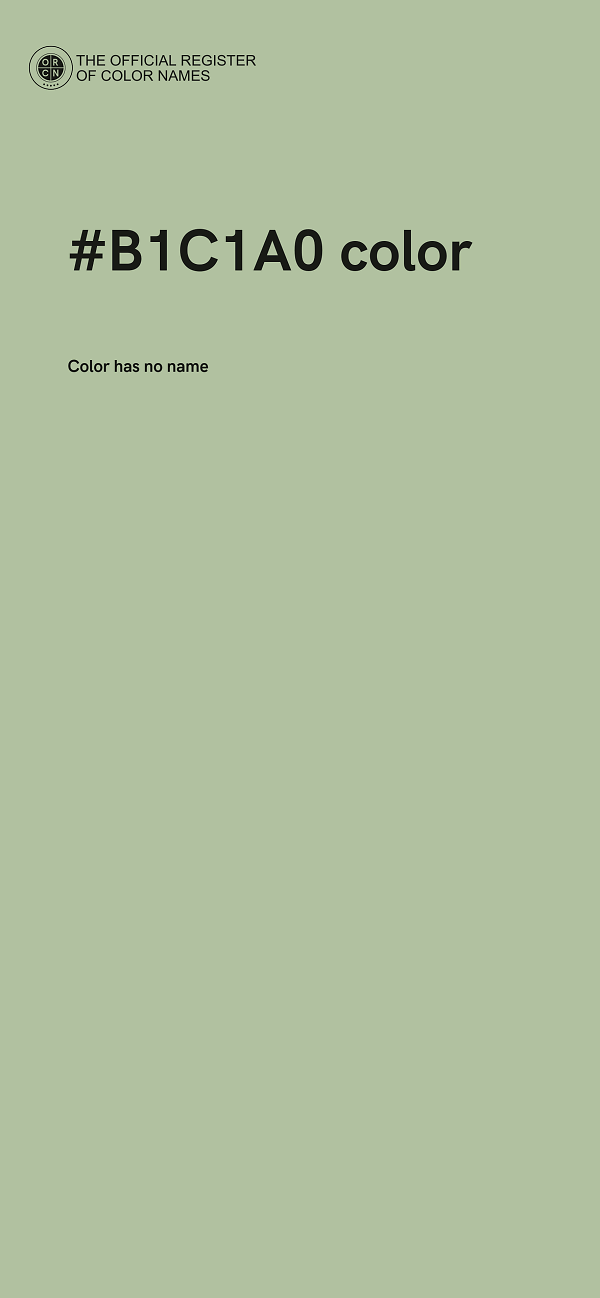 #B1C1A0 color image