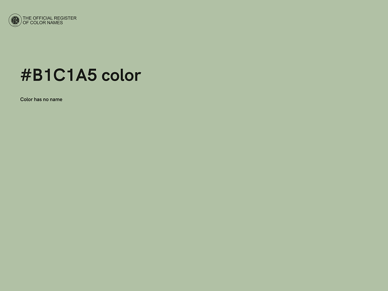 #B1C1A5 color image