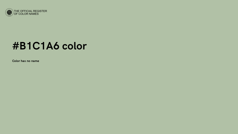 #B1C1A6 color image