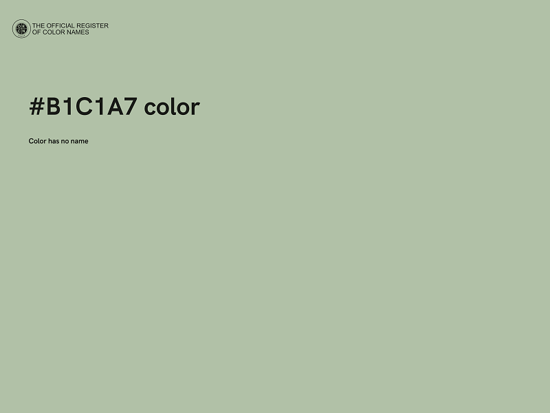 #B1C1A7 color image