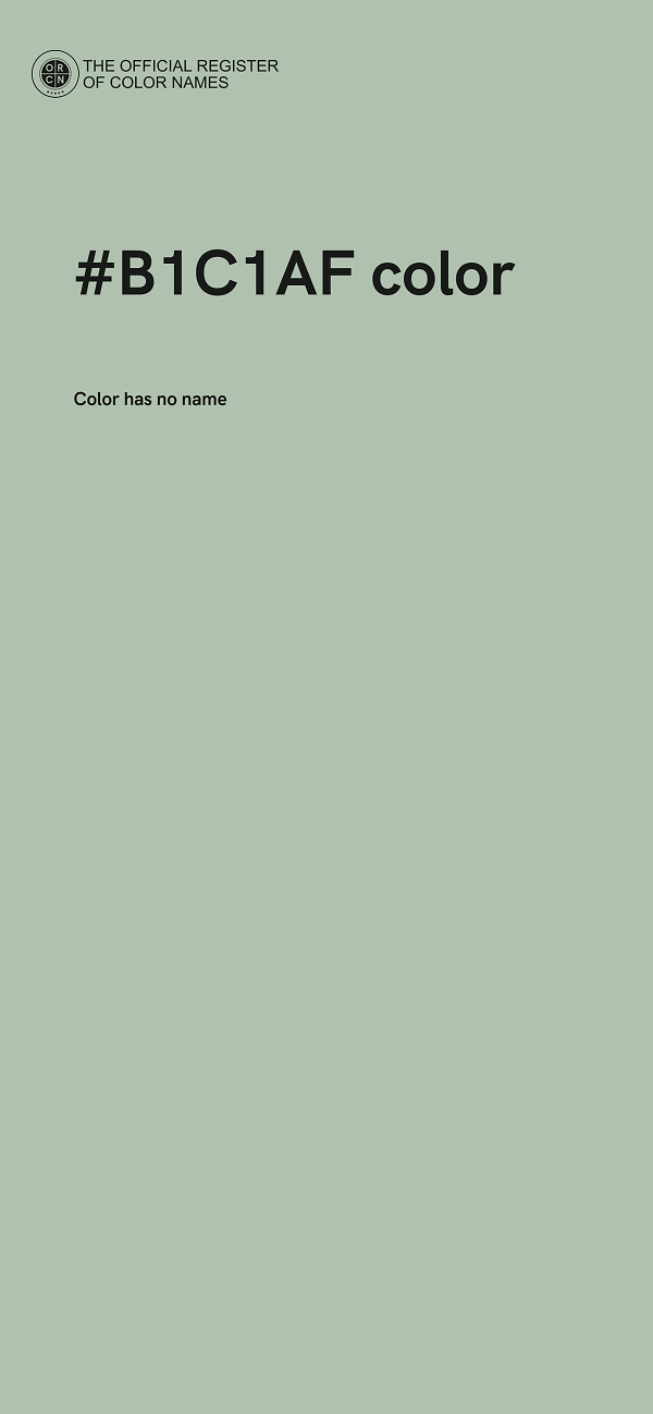#B1C1AF color image