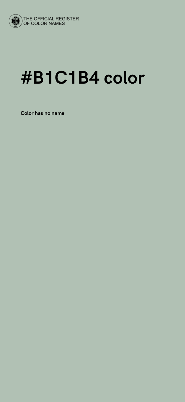 #B1C1B4 color image